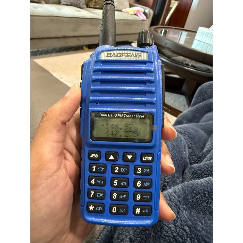 Baofeng‎ Dual Band FM Transceiver Blue Handheld Two Way Ham Radio only